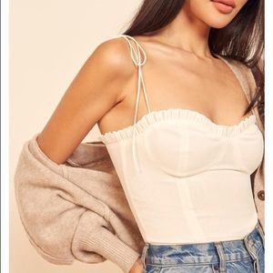 Reformation Novena Top Bodice Size 0